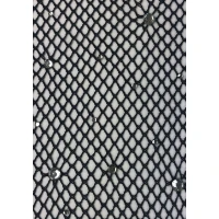 Колготки Leg Avenue Rhinestone micro net tights Plus size Caramel, дрібна сітка, стрази — Переглянути зображення 5