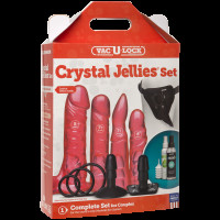 Набор для страпона Doc Johnson Vac-U-Lock Crystal Jellies Set (мятая упаковка!!!)