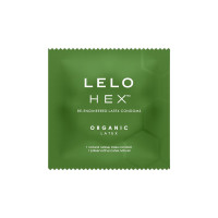 Презервативы LELO HEX Condoms Organic 12 Pack, тонкие и суперпрочные (мятая упаковка!!!)