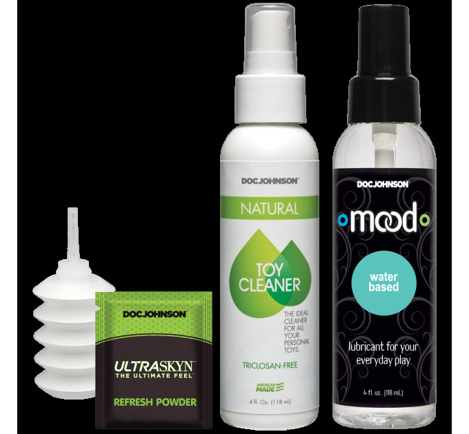 Набор для страпона Doc Johnson Vac-U-Lock Crystal Jellies Set (мятая упаковка!!!)