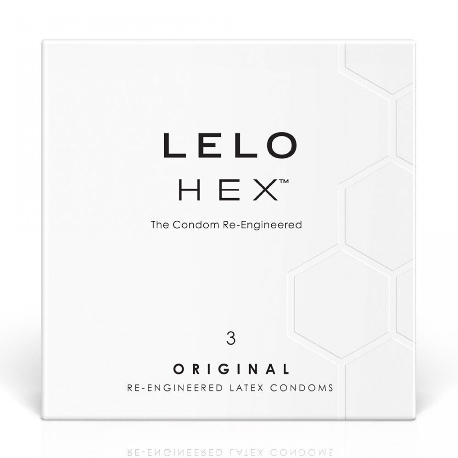 Презервативи LELO HEX Condoms Original 3 Pack (м'ята упаковка!!!)