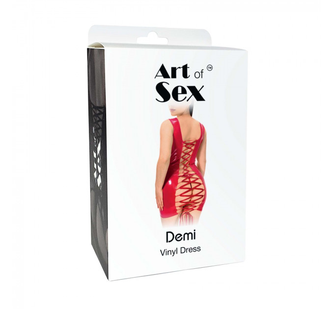 Лакована сукня на шнурівці Art of Sex - Demi, колір чорний, XS-M