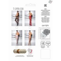 Еротичні колготки Passion TIOPEN 008 3/4 (30 den), black, з вирізом — Переглянути зображення 10