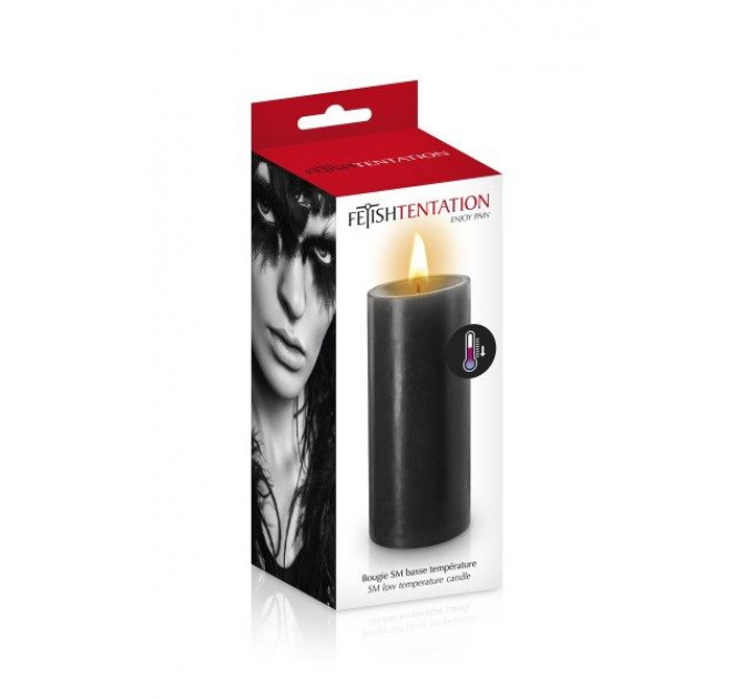 БДСМ-свічка низькотемпературна Fetish Tentation SM Low Temperature Candle Black