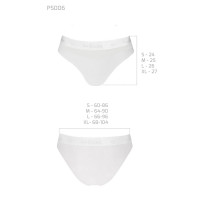 Трусики с прозрачной вставкой Passion PS006 PANTIES S, white