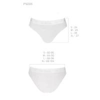 Трусики з прозорою вставкою Passion PS006 PANTIES S, white — Переглянути зображення 5