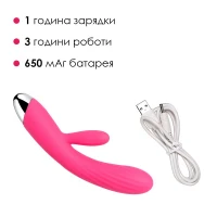 Інтелектуальний вібратор-кролик із підігрівом Svakom Angel Plum Red — Переглянути зображення 4