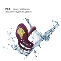 Смарт-ерекційне кільце Zalo - BAYEK Velvet Purple, подвійне з ввідною частиною, пульт ДК — Переглянути зображення 8