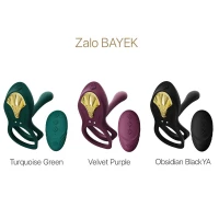 Смарт-ерекційне кільце Zalo - BAYEK Velvet Purple, подвійне з ввідною частиною, пульт ДК — Переглянути зображення 14