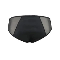 Чоловічі сліпи на блискавці Passion 042 SLIP TIMMY S/M Black, екошкіра, сітка — Переглянути зображення 6