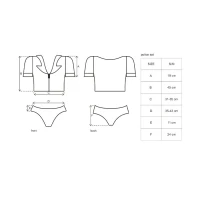 Еротичний костюм поліцейського Obsessive Police set S/M, black, топ, шорти, кепка, пояс, портупея — Переглянути зображення 5