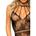 Ажурна сукня-сітка Leg Avenue Lace mini dress with cut-outs Black, one size