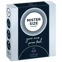 Розпродаж!!! Презервативи Mister Size - pure feel - 69 (3 condoms) (термін 04.2026) — Переглянути зображення 1
