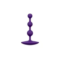 Анальные бусы Romp Amp Dark Purple, силикон, макс. диаметр 2,6 см