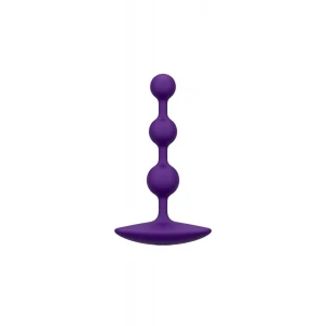 Анальне намисто Romp Amp Dark Purple, силікон, макс. діаметр 2,6 см