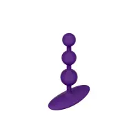 Анальные бусы Romp Amp Dark Purple, силикон, макс. диаметр 2,6 см