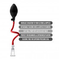 Вакуумна помпа для клітора Blush Temptasia – Beginner's Clitoral Pumping System, механічна, груша