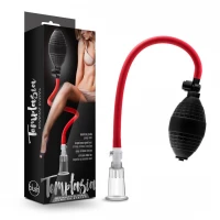 Вакуумна помпа для клітора Blush Temptasia – Beginner's Clitoral Pumping System, механічна, груша — Переглянути зображення 8
