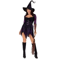 Костюм відьми Leg Avenue Mystical Witch S, сукня, капелюх — Просмотреть изображение 4