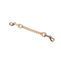 Наручники з ланцюжком Liebe Seele Black Organosilicon Wrist Cuff, екошкіра