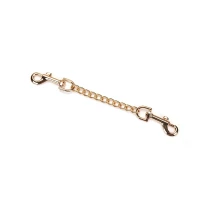 Наручники з ланцюжком Liebe Seele Black Organosilicon Wrist Cuff, екошкіра — Переглянути зображення 2