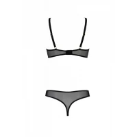 Еротичне боді Passion MARINA BODY, S/M, beige, з відкритими чашками — Переглянути зображення 4