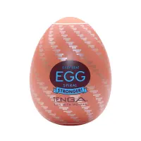 Мастурбатор-яйце Tenga Egg Spiral, щільний TPE, пробник лубриканту 5 мл — Просмотреть изображение 1
