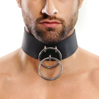 Чоловічий чокер із натуральної шкіри Art of Sex - Zane Collar — Переглянути зображення 1