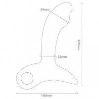 Массажер простаты Nexus Sparta с точечным массажем, макс. диаметр 3,4 см