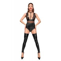 Боді з мокрим ефектом Noir Handmade F183 Powerwetlook body, S — Переглянути зображення 4