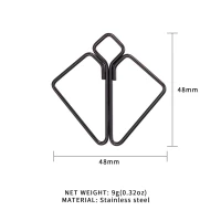 Затискачі для сосків LOCKINK Minimalism Nipple Clamps, сріблясті — Просмотреть изображение 9