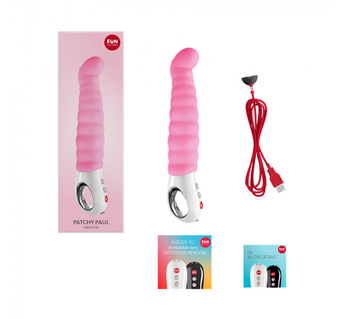 Вібратор точки G Fun Factory PATCHY PAUL candy rose, гнучкий, 12 режимів
