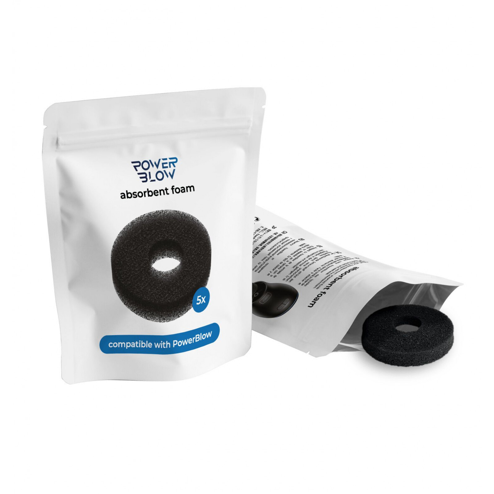 Впитывающая губка Kiiroo Powerblow Absorbent Foam 5 шт, для вакуумной насадки Powerblow