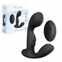 Вібромасажер простати S Pleasures Premium FUZZY, чорний, з рельєфом, 10 режимів вібрації — Переглянути зображення 3