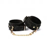 Наручники Liebe Seele Boudoir Amor Wrist Cuffs Black, з’єднувальний ланцюжок на карабінах — Переглянути зображення 1