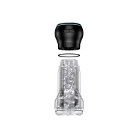 Мастурбатор Kiiroo Feel Pocket Crystal зі всмоктувальною інтерактивною насадкою PowerBlow Combo Set — Просмотреть изображение 2