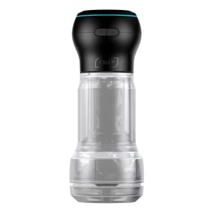 Мастурбатор Kiiroo Feel Pocket Crystal зі всмоктувальною інтерактивною насадкою PowerBlow Combo Set