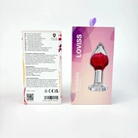 Розкішна анальна пробка Loviss Gomphrena Globosa Anal Plug зі справжнім амарантом усередині — Переглянути зображення 12