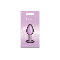 Анальна пробка NS Novelties Rear Assets - Iridescent Pink - Small - Pink — Переглянути зображення 4