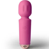 Вібромасажер Rocks Off Mini Wand Peony Pink, 16 режимів — Переглянути зображення 1