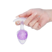 Анальна пробка Liebe Seele Icecream-shaped Crystal Anal Plug - Purple Small — Переглянути зображення 3