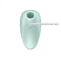 Вакуумний кліторальний стимулятор із вібрацією Satisfyer Pearl Diver Mint — Переглянути зображення 3