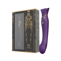 Смартвибратор Zalo — Queen Twilight Purple, пульсирующая жемчужина, кристалл Swarovski — Просмотреть изображение 7