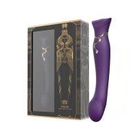 Смартвібратор Zalo — Queen Twilight Purple, пульсівна перлина, кристал Swarovski — Переглянути зображення 12