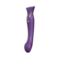 Смартвібратор Zalo — Queen Twilight Purple, пульсівна перлина, кристал Swarovski — Переглянути зображення 1