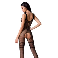 Бодістокінг Passion BS069 black, комбінезон, імітація панчіх і боді — Переглянути зображення 2