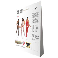 Бодістокінг Passion BS069 black, комбінезон, імітація панчіх і боді — Переглянути зображення 8