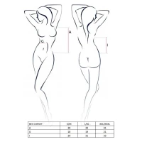 Корсет під латекс з пажами Passion Exclusive BES CORSET L/XL, black, стрінги, шнурівка — Переглянути зображення 3