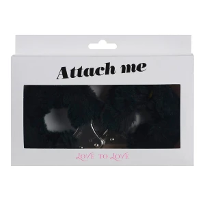 Наручники з плюшевим оздобленням Love To Love ATTACH ME Black