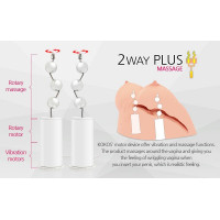 Мастурбатор Kokos Juilana Breast 2WayPlus с вибрацией и массажем